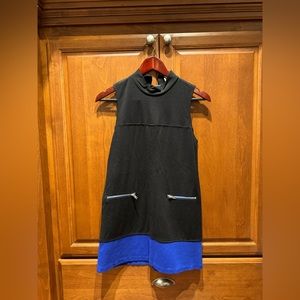 Love...ady Blue and Black Fit Dress Size Small